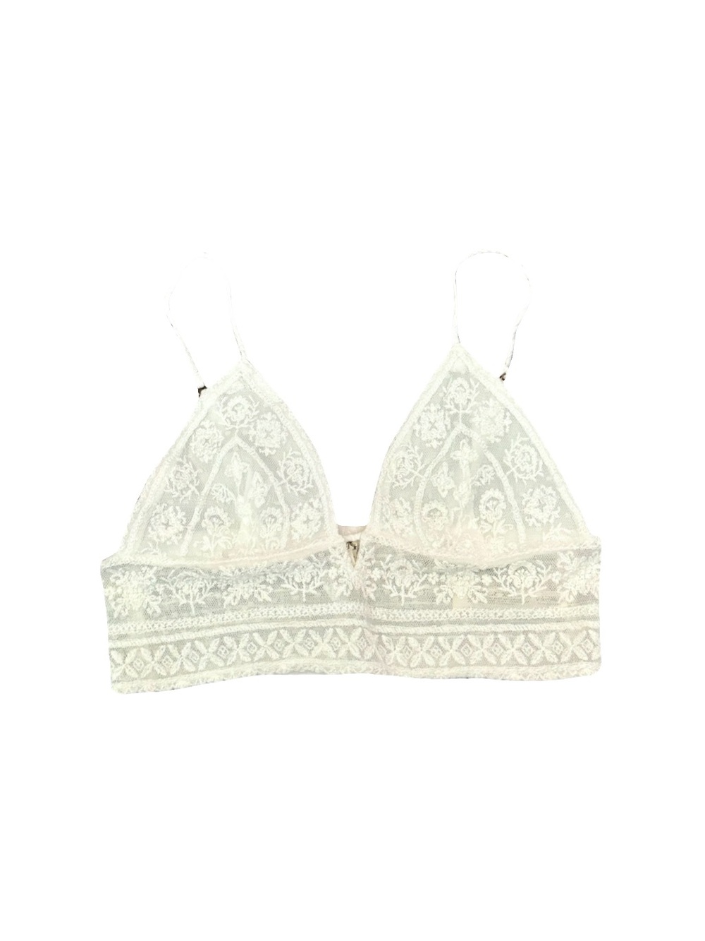 NWOT FREE PEOPLE WHITE LACE BRALETTE // SIZE SMALL 🤍